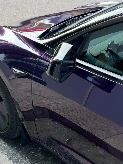 PET Gloss Metallic Midnight Purple Car Vinyl Wrap review 