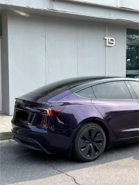 PET Gloss Metallic Midnight Purple Car Vinyl Wrap review 1