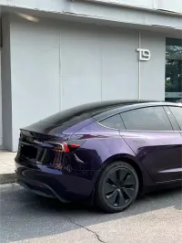 PET Gloss Metallic Midnight Purple Car Vinyl Wrap review 1