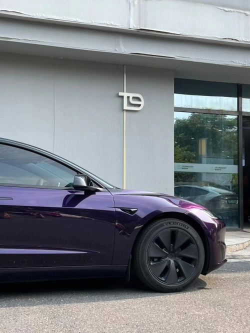 PET Gloss Metallic Midnight Purple Car Vinyl Wrap review 