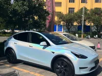 Rainbow Holographic Ocean Blue Car Vinyl Wrap review 0