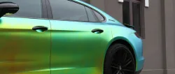 Matte Metallic Rainbow Chrome Green Car Vinyl Wrap review vdsg 02