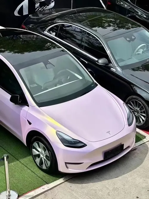 Gloss Glazed Gold Pink Car Vinyl Wrap review 