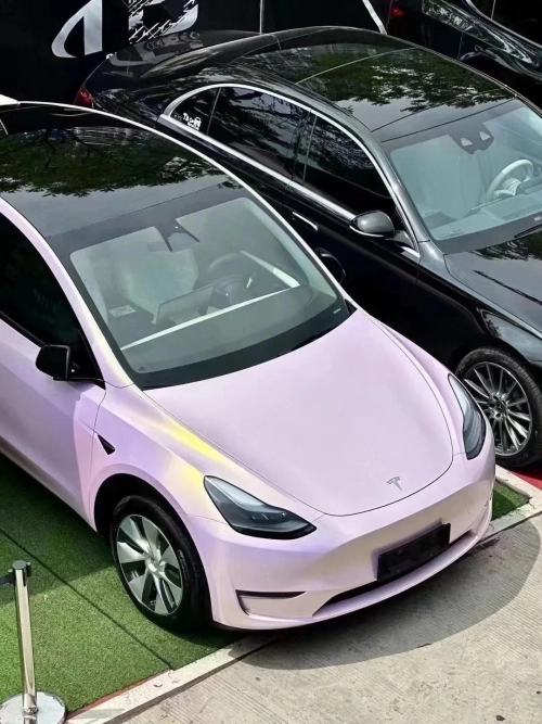 Gloss Glazed Gold Pink Car Vinyl Wrap review 