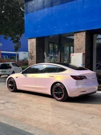 Gloss Glazed Gold Pink Car Vinyl Wrap review 1