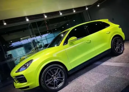Gloss Liquid Fluorescent Yellow Car Vinyl Wrap review 