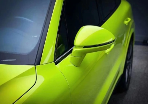 Gloss Liquid Fluorescent Yellow Car Vinyl Wrap review 
