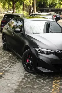 PET Matte Black Car Vinyl Wrap review 0