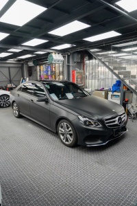 PET Matte Black Car Vinyl Wrap review 0