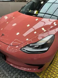 Glossy Morganite Red Car Vinyl Wrap review 0