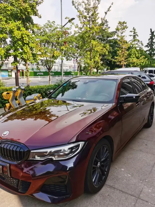 Tesla Glossy PET Diamonds Black Red Car Vinyl Wrap review 