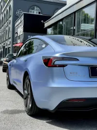 Pure Metal Mist Blue Car Vinyl Wrap review 1
