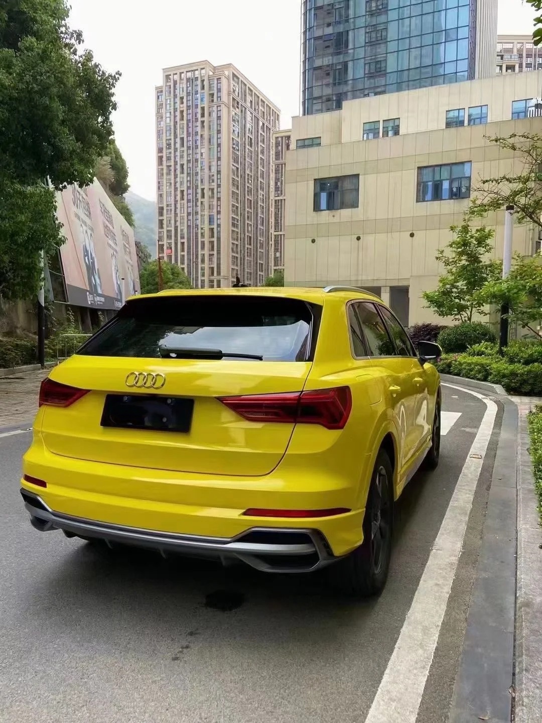 Super Gloss Yellow Car Vinyl Wrap review hguo 02