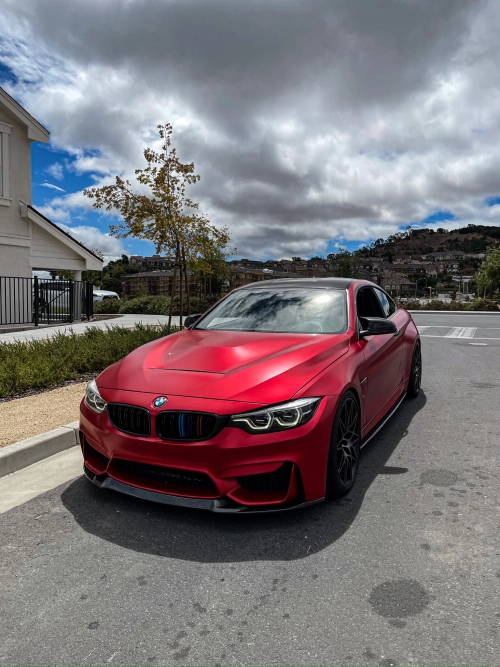 Satin Chrome Prismatic Red Car Vinyl Wrap review 