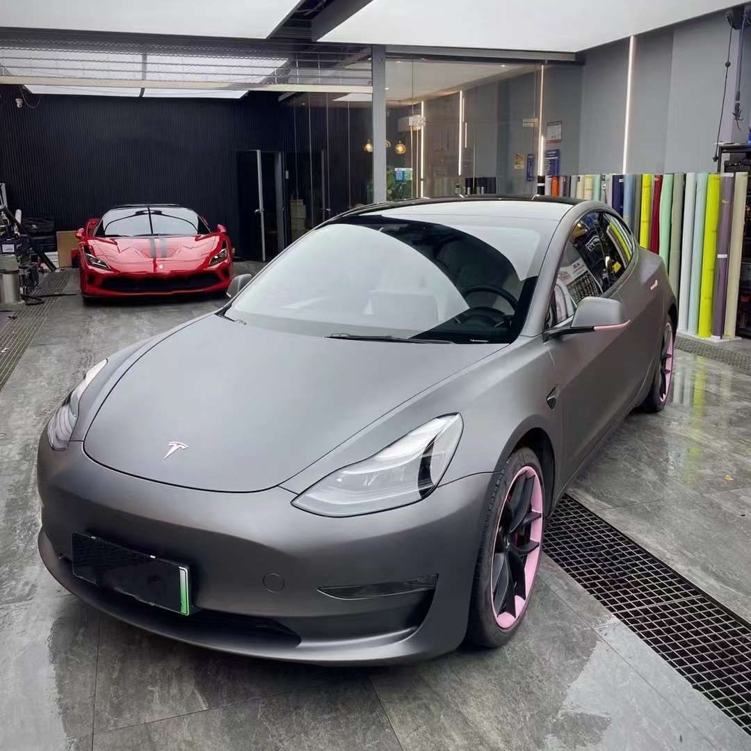 Matte Pearl Metal Grey Car Vinyl Wrap review dgvadfgh 01
