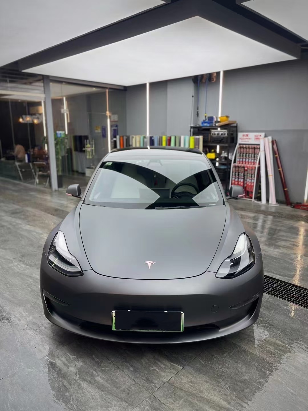 Matte Pearl Metal Grey Car Vinyl Wrap review dgvadfgh 02