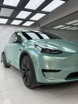 Ferrari Gloss Verde Francesca Green Car Vinyl Wrap review inlno 01