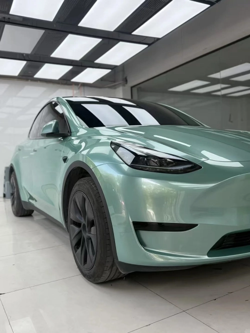 Ferrari Gloss Verde Francesca Green Car Vinyl Wrap review 