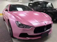 Gloss Metal Paint Shell Pink Car Vinyl Wrap review 0