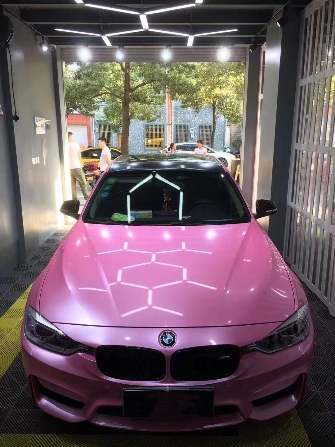 Gloss Metal Paint Shell Pink Car Vinyl Wrap review fgfdjjy 02