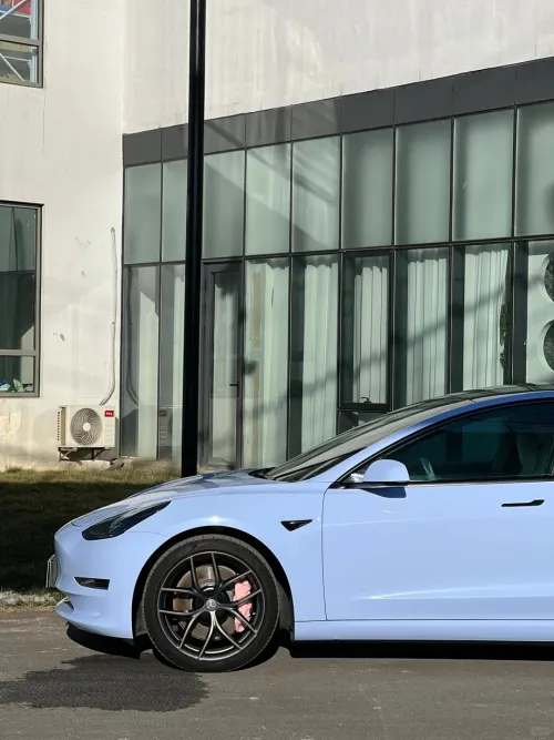 Gloss Dawn Light Blue Car Vinyl Wrap review 