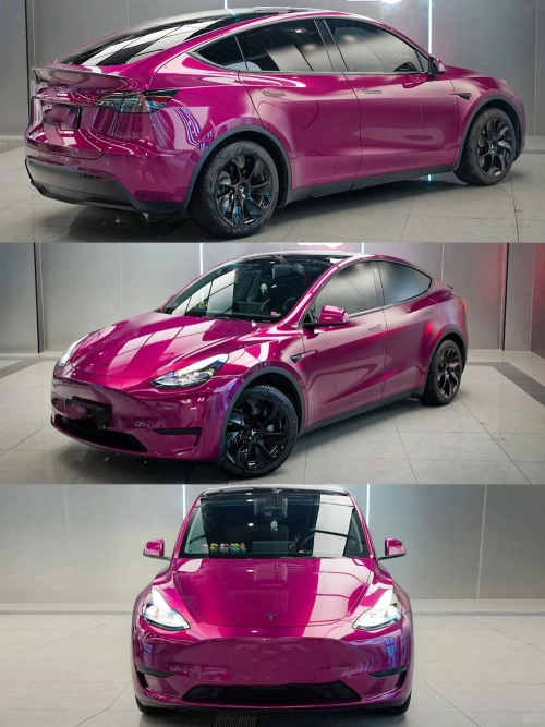 PET Gloss Glaze Pagoda Red Car Vinyl Wrap review 