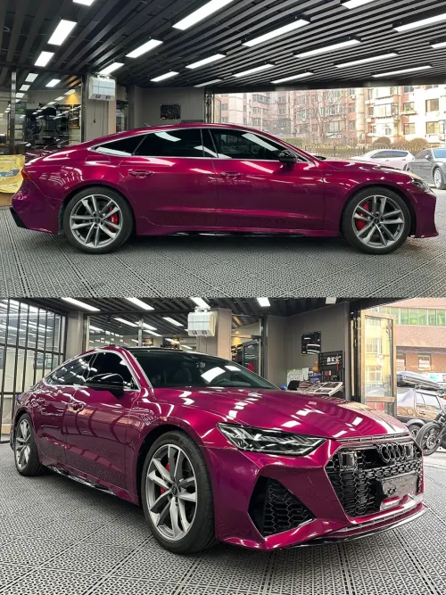 PET Gloss Glaze Pagoda Red Car Vinyl Wrap review 
