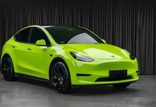 Super Gloss Apple Green Car Vinyl Wrap review 