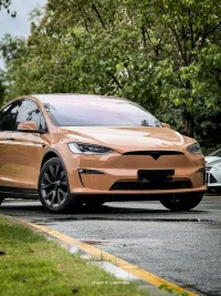 Caramel Brown Car Vinyl Wrap review 1