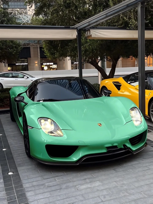 Porsche Gloss Mint Green Car Vinyl Wrap review 