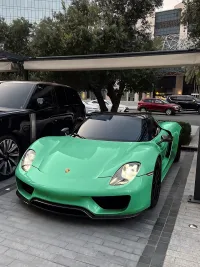 Porsche Gloss Mint Green Car Vinyl Wrap review 1