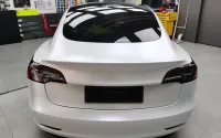PET Pure Metal White Car Vinyl Wrap review 1