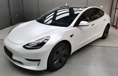 PET Pure Metal White Car Vinyl Wrap review 