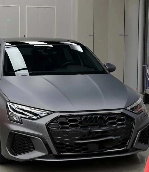 PET Matte Pearl Grey Car Vinyl Wrap review 