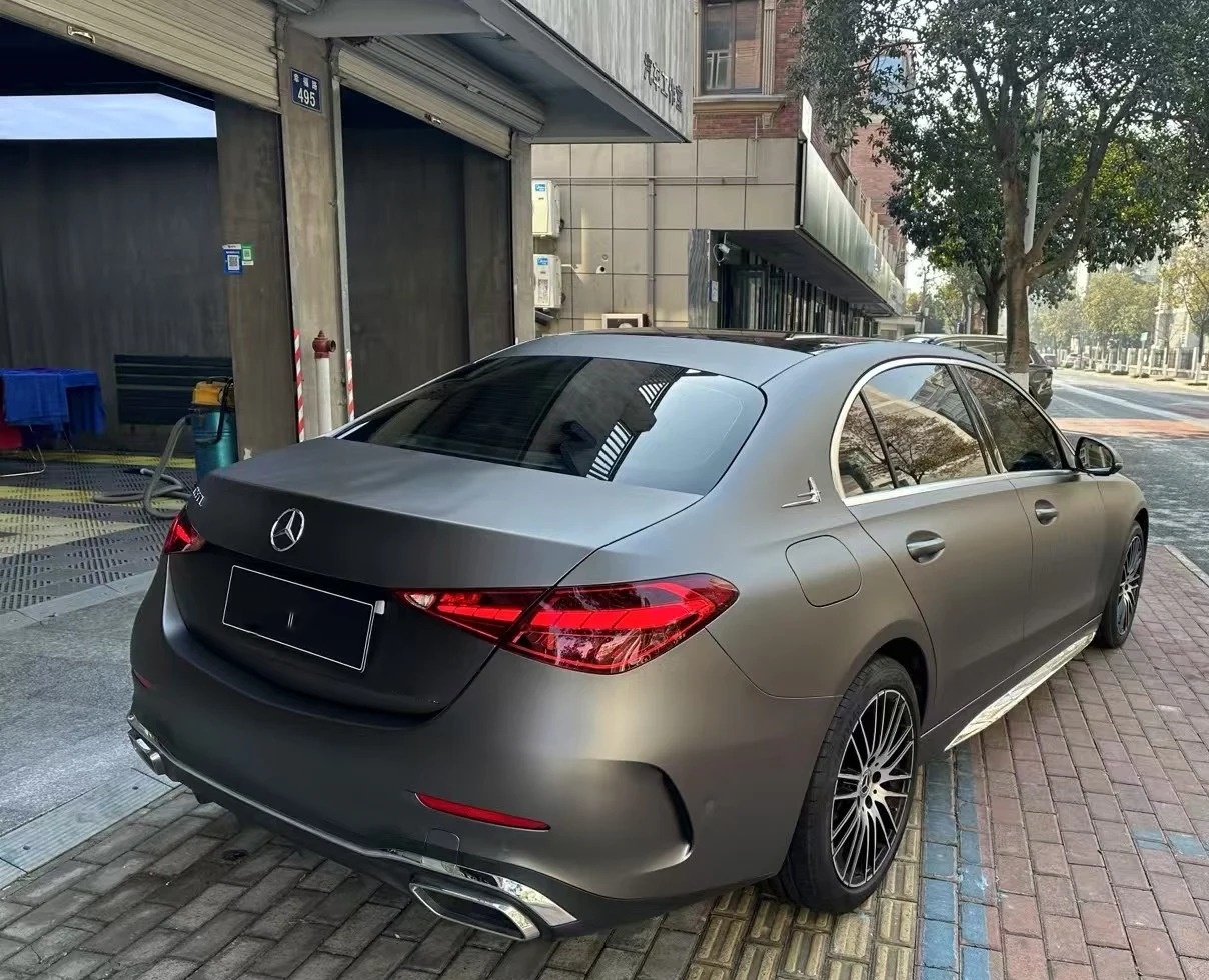 PET Matte Pearl Grey Car Vinyl Wrap review Keraia 02