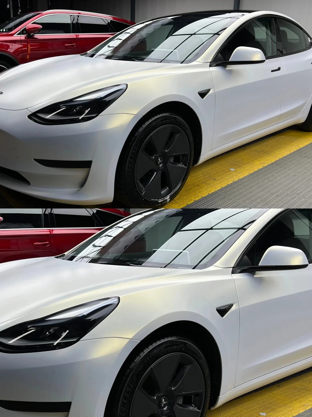 Matte White Gold Car Vinyl Wrap review fdhtr 02