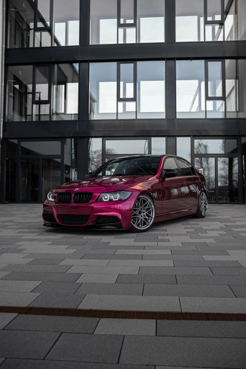 PET Glossy Metallic Rubellite Purple Vinyl Wrap review 