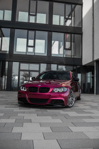 PET Glossy Metallic Rubellite Purple Vinyl Wrap review 1