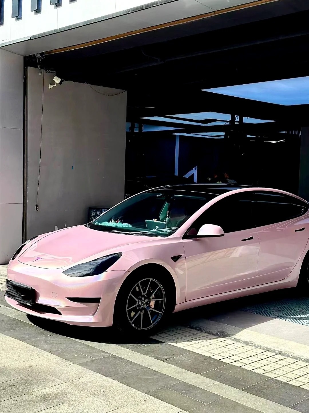 Glossy Laser Light Pink Car Vinyl Wrap review 0