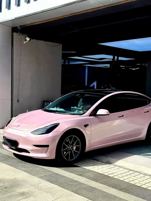 Glossy Laser Light Pink Car Vinyl Wrap review 