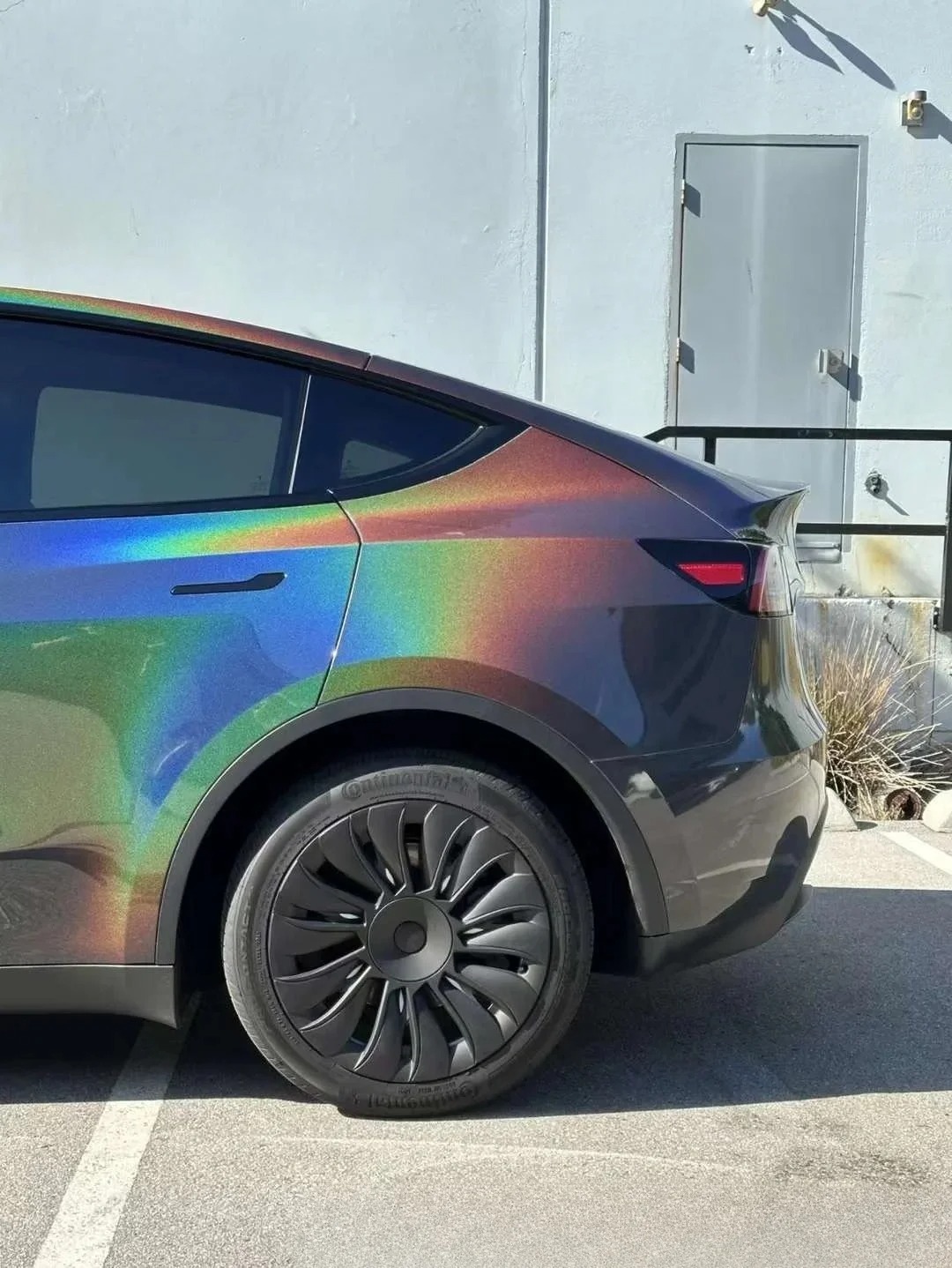 Rainbow Metallic Majestic Dark Gray Car Vinyl Wrap review sdgr 01