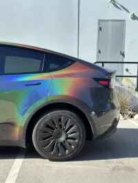 Rainbow Metallic Majestic Dark Gray Car Vinyl Wrap review 0