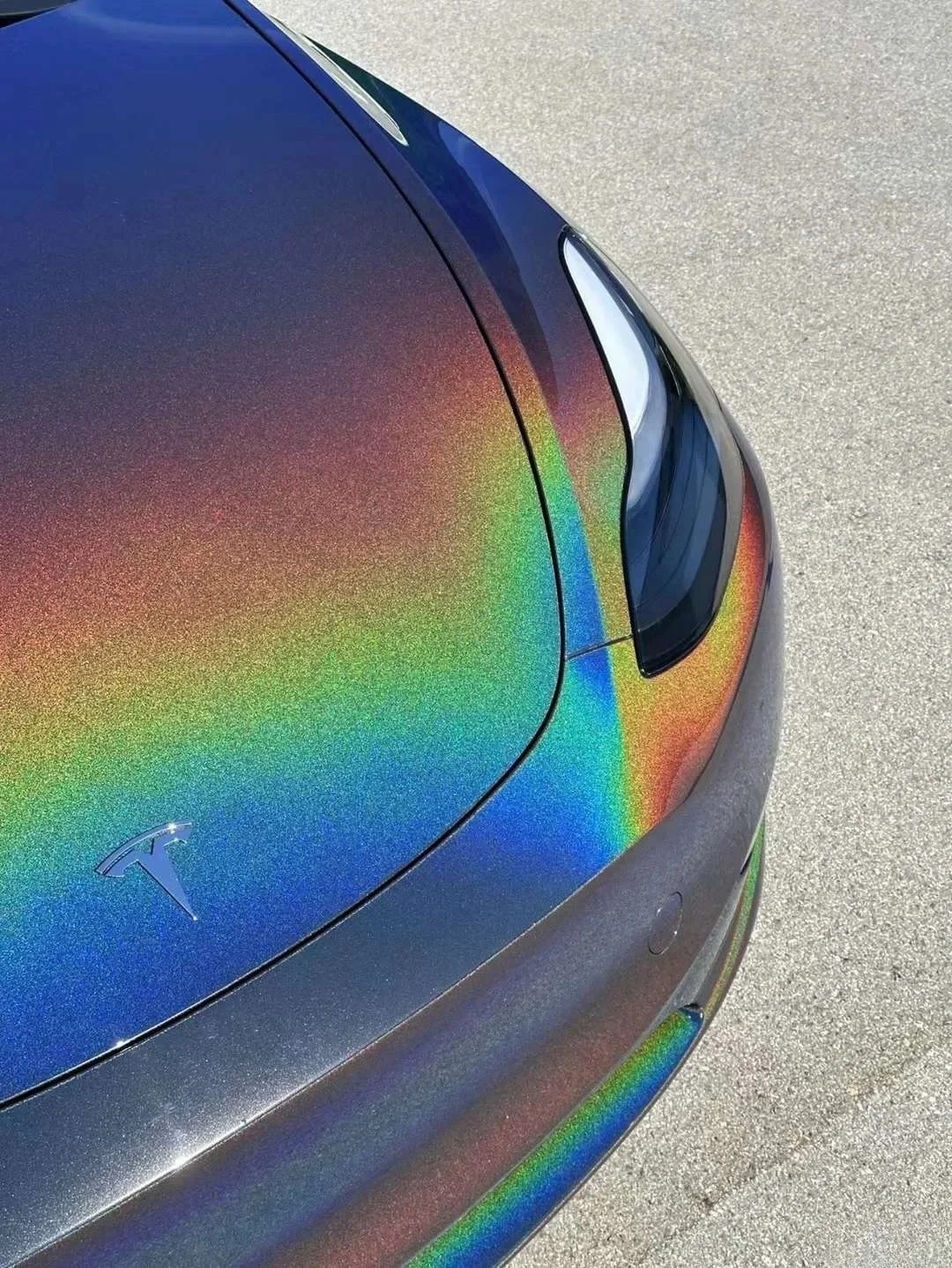 Rainbow Metallic Majestic Dark Gray Car Vinyl Wrap review sdgr 02