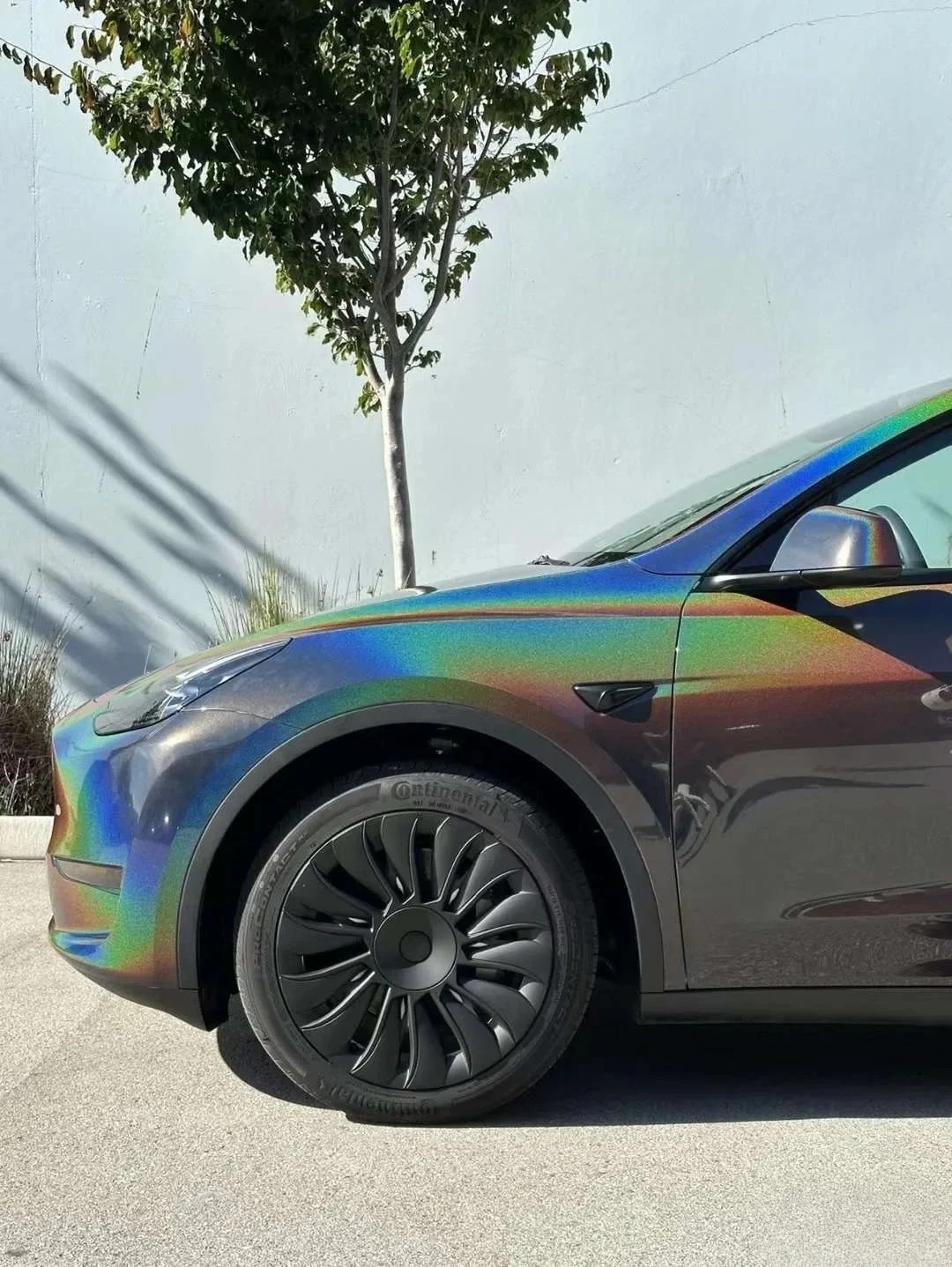 Rainbow Metallic Majestic Dark Gray Car Vinyl Wrap review iuyu 02
