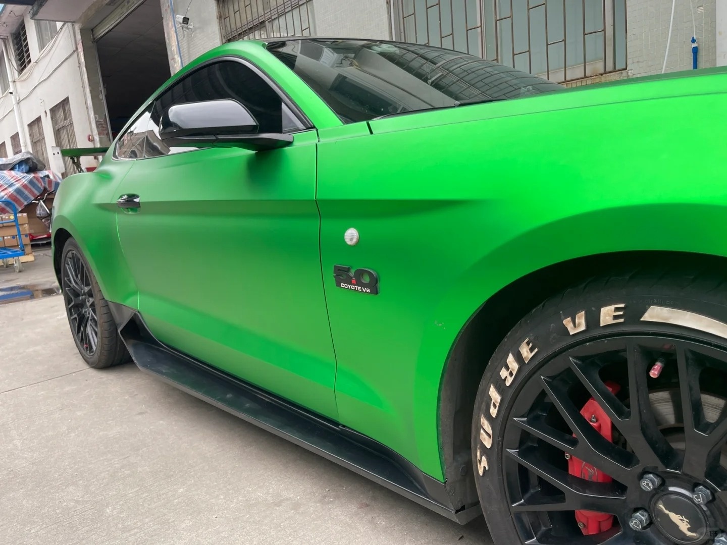 Ultra-Matte Flame Green Car Vinyl Wrap review fdhtrh 03