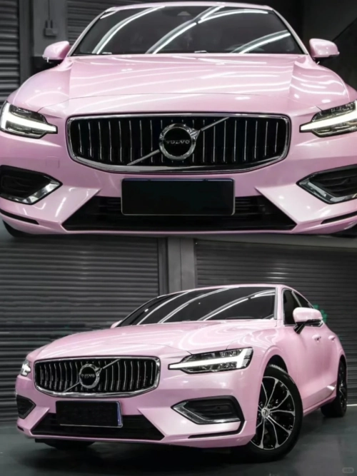 Macaron Cherry Pink Car Vinyl Wrap review 