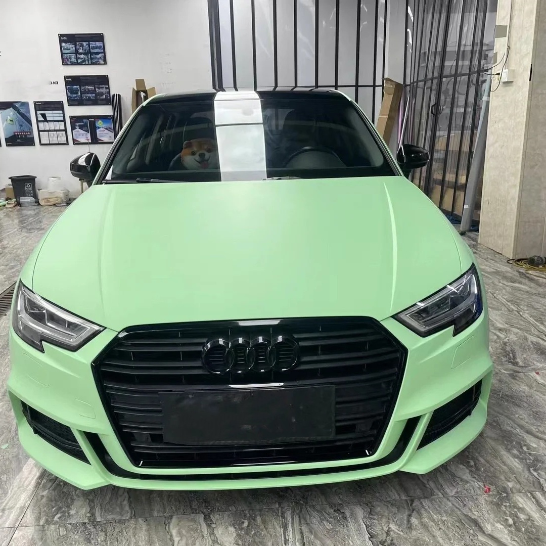 Ultimate Flat Hazy Green Car Vinyl Wrap review dsfh 01