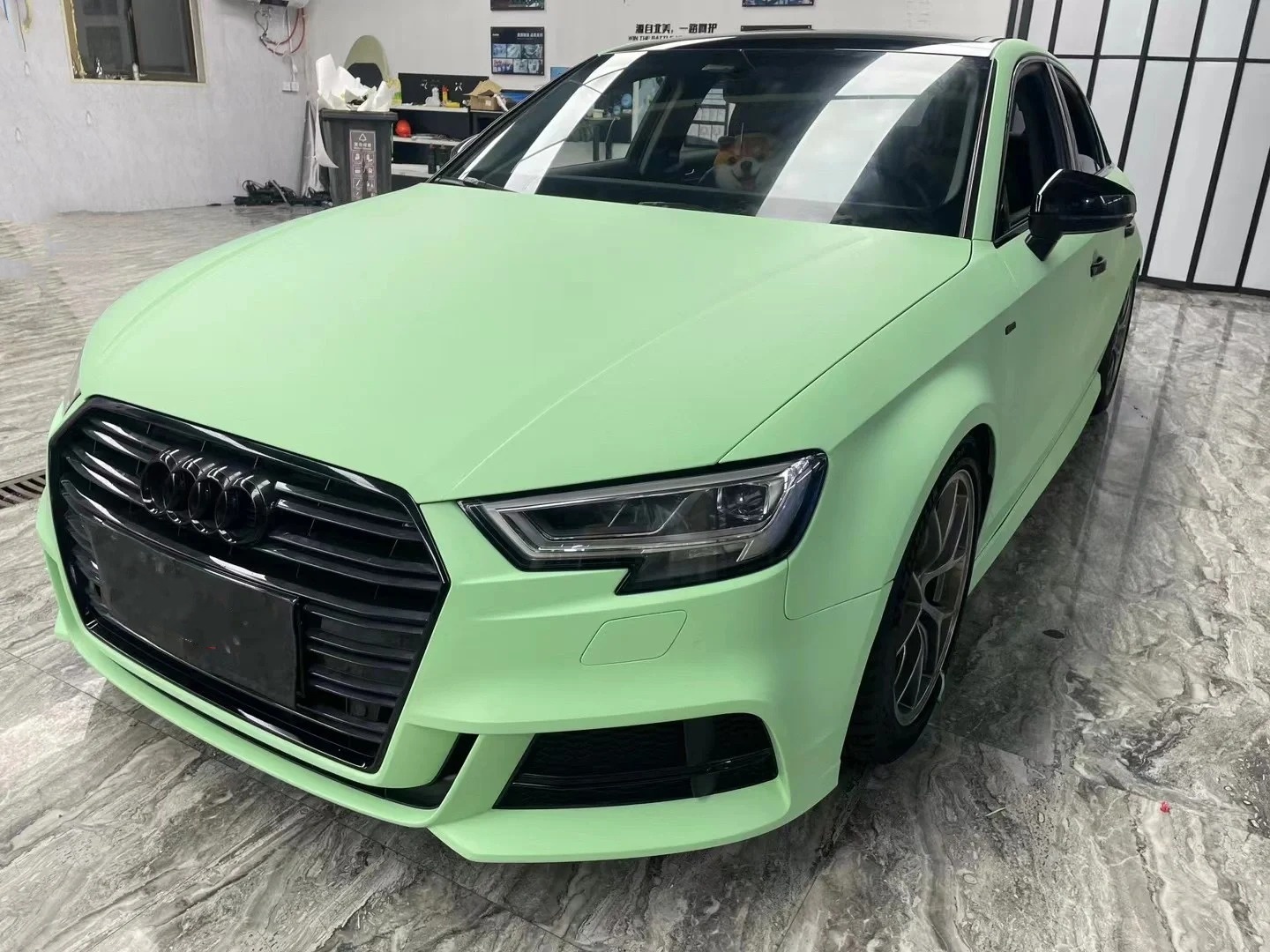 Ultimate Flat Hazy Green Car Vinyl Wrap review dsfh 02