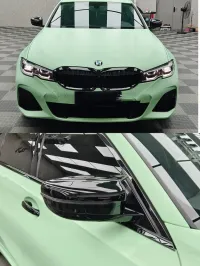 Ultimate Flat Hazy Green Car Vinyl Wrap review 0