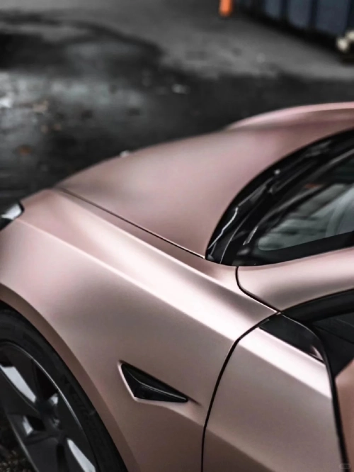 Pure Metal Rose Gold Car Vinyl Wrap review 